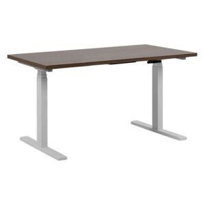 Písací stôl 160 Upgo II (tmavé drevo) (elektricky nastaviteľný). Akcia -24%. Vlastná spoľahlivá doprava až k Vám domov