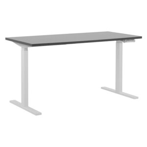 Písací stôl Upgo (čierna) (manuálne nastaviteľný). Akcia -24%. Vlastná spoľahlivá doprava až k Vám domov
