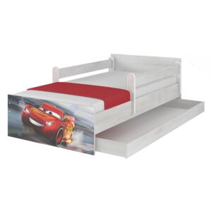 DO Disney Max 160x80 posteľ Cars3 Mcqueen Variant úložný box: S úložným boxom (+35 Eur), Variant bariéra: Bez bariéry
