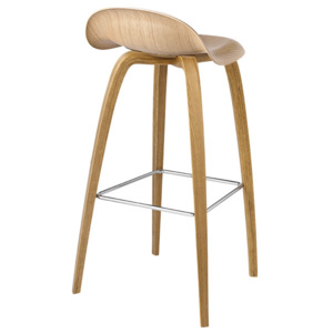 Gubi Barová stolička 3D Bar Stool, oak/oak