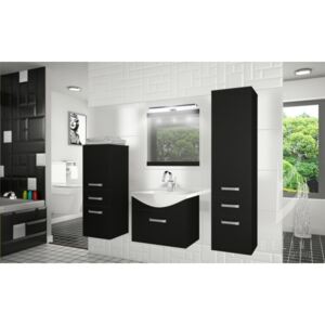Moderná kúpeľňová zostava FINE s LED osvetlením 4PRO + zrkadlo a umývadlo 01 ZADARMO 204