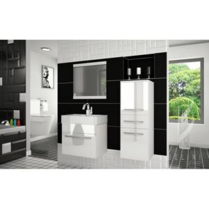 Moderná kúpeľňová zostava Sup pro+ so zrkadlom ZADARMO 06