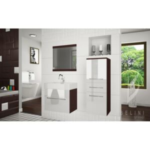 Moderná kúpeľňová zostava Sup pro+ so zrkadlom ZADARMO 01
