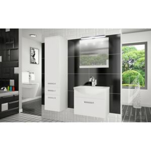 Moderná kúpeľňová zostava FINE s LED osvetlením 2PRO + zrkadlo a umývadlo 01 ZADARMO 187