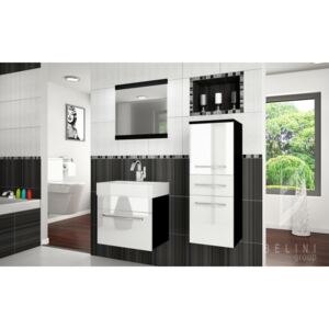 Moderná kúpeľňová zostava Sup pro+ so zrkadlom ZADARMO 08