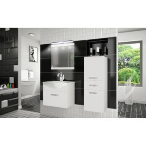Moderná kúpeľňová zostava FINE 1PRO s led osvetlením + zrkadlo a umývadlo ZADARMO 179
