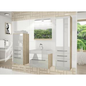Moderná kúpeľňová zostava Sup 4pro+ s led osvetlením - so zrkadlom ZADARMO 84