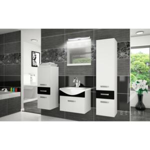 Moderná kúpeľňová zostava FINE s LED osvetlením 4PRO + zrkadlo a umývadlo 01 ZADARMO 201