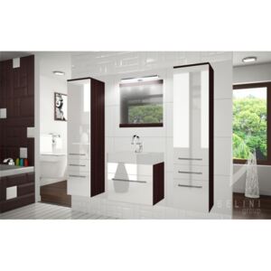 Moderná kúpeľňová zostava Sup 5pro+ s led osvetlením - so zrkadlom ZADARMO 91