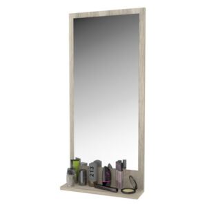 Nástenné zrkadlo s policou 100 x 45 cm Dub Sonoma