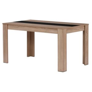 Jedálenský stôl IGOR dub sonoma/biely alebo čierny stred