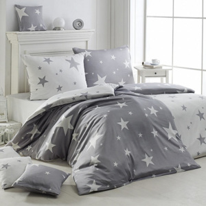 Matějovský posteľné obliečky New star šedá krep štandardná dĺžka