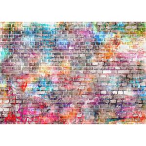 Donga Fototapeta vliesová: Farebný múr (2) - 184x254 cm