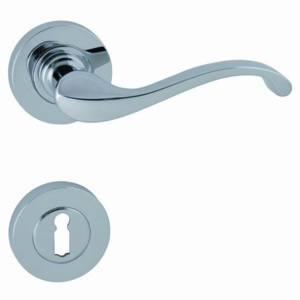 Dverové kovanie MP Cast-R (OC) - WC kľučka-kľučka s WC sadou/OC (chróm lesklý)