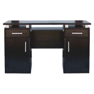 Luxusný kancelárský stôl počítačový široký 131 cm Wenge Magic