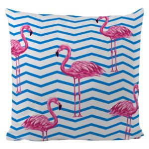 Home farebný dekoratívny vankúš s výplňou Butter Kings Flamingo In Water 50x50cm