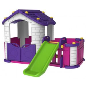 Inlea4Fun Detský záhradný domček 3 v 1 - fialový