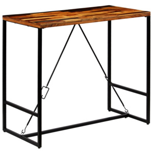 Barový stôl, recyklovaný masív 120x60x106 cm