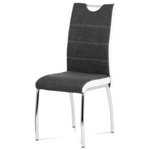 Jedálenská stolička ALENA sivá/biela
