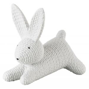 Dekorácia zajačik Rosenthal Rabbits, stredný, biely, 10,5 cm