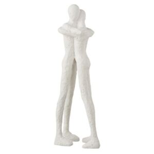 Postavy biele zamilovaná dvojica socha 2ks set ABSOLU BLANC