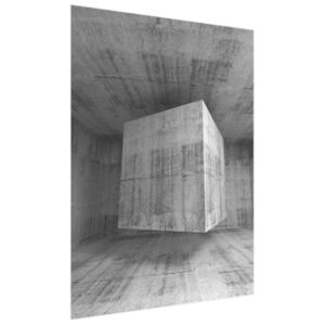 Samolepiaca fólia Lietajúca betónová kocka 3D 150x200cm OK3714A_2M