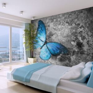 Fototapeta - Blue butterfly 200x154 cm