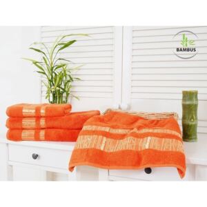Bambusový uterák Bamboo Luxus oranžová 50x90
