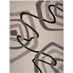 Kusový koberec Moderné tvary svetlo krémový, Velikosti 80x150cm