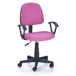 MAXMAX Dětská otočná židle DAMIAN růžová
