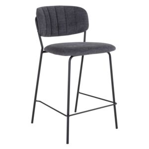 Dizajnová barová stolička Rosalie tmavosivá