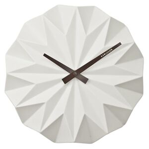 KARLSSON Nástenné hodiny Origami – biele