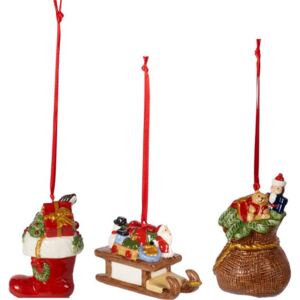 Villeroy & Boch Nostalgic Ornaments vianočná závesná dekorácia Darčeky, 3 ks