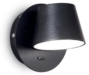 Ideal Lux 167121 LED nástenné bodové svietidlo Gim Nero 1x6W | 530lm | 3000K - čierne