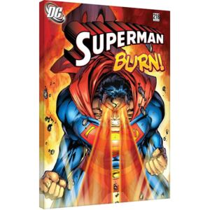 Obraz na plátne DC Comics - Superman - Burn, (60 x 80 cm)