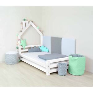 Benlemi Detská posteľ domček WALLY Farba: Biela, Rozmer: 70x160 cm