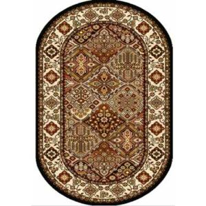 Kusový koberec Bergenia terakota ovál 100 x 180 cm