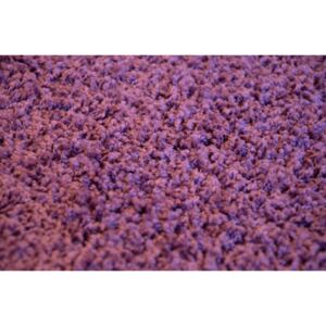 Kusový koberec Color shaggy fialový 50 x 80 cm