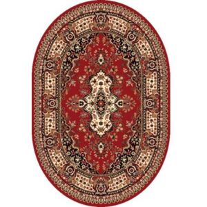 Kusový koberec Fatima vínový - ovál (dark red) 120 x 170 cm ovál