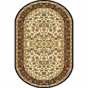 Kusový koberec Hermiona krémový ovál 100 x 180 cm