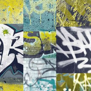 Tapeta na zeď - Arthouse Graffiti Graffiti Lime