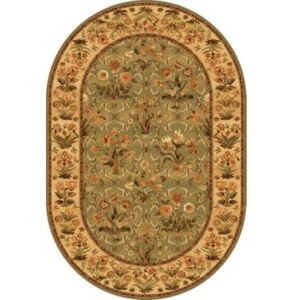 Kusový koberec Olandia zelený - ovál (olive) 160 x 240 cm ovál