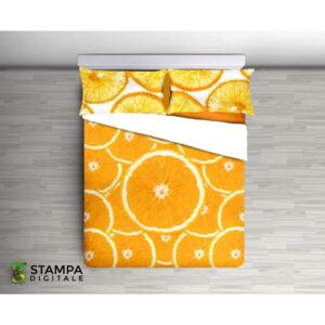Bavlnené posteľné obliečky Aranc oranžové