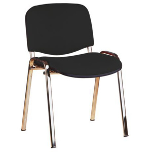 Konferenčná stolička ISO Chrom, čierna