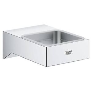 Grohe Selection Cube - Držiak pohára/misky na mydlo, chróm 40865000 - 5 let rozšířená záruka