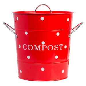 Kovový box na kompost červený, COM2