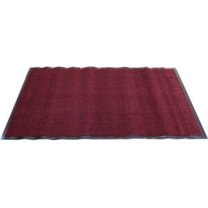 Vnútorná čistiaca rohož s nábehovou hranou, 150 x 90 cm, červená