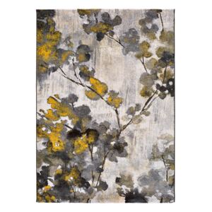 Žlto-šedý koberec Universal Bukit Mustard, 80 x 150 cm