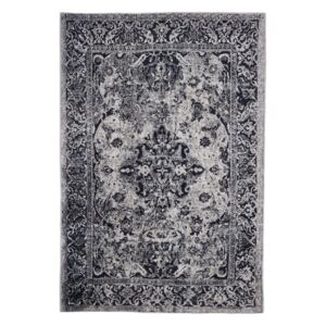 Tmavosivý koberec Floorita Edessa Grey Black, 120 × 180 cm