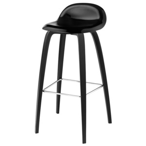 Gubi Barová stolička 3D Bar Stool, black/black